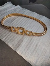 Zara gold metal stretch