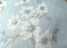 Laura Ashley Iona Duck Egg Material 3 Metres matching wallpaper available
