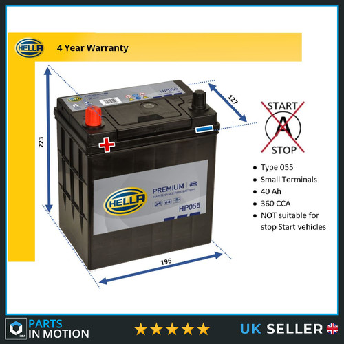 Battery fits reliant fox - fox, robin