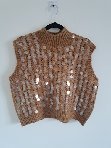 Zara sequin knit - zara, tank