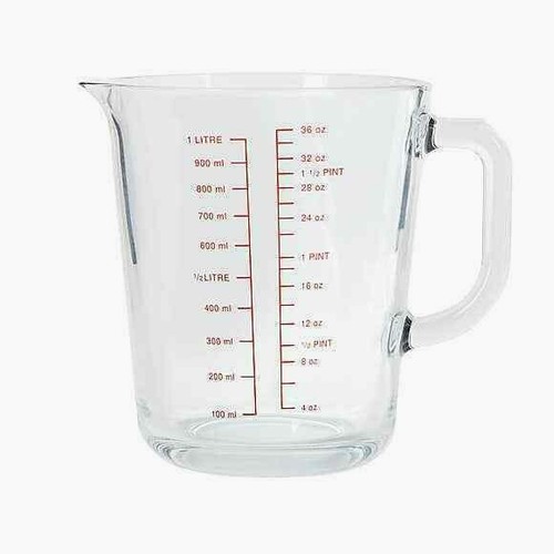 Litre measuring clear glass - litre,