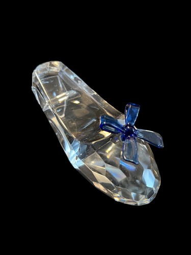 Vintage glass slipper - glass, w/