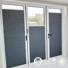 Frameless and easy to fit Blackout Thermal Honeycomb PLEATED BLINDS bi-fold door