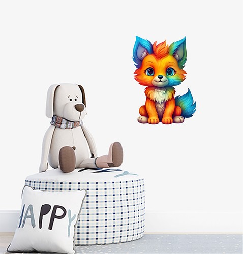 Baby fox wall art bedroom - baby,