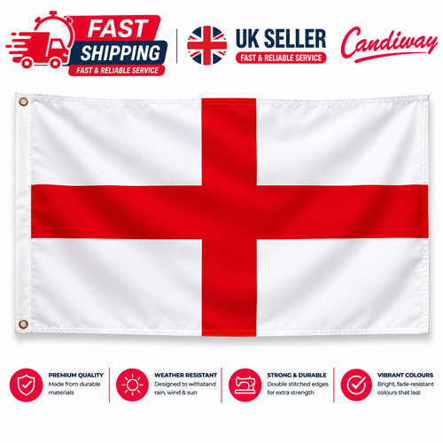 England flag 8x5ft 5x3ft - flag,