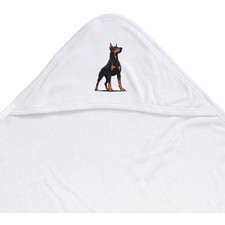 'Proud Doberman Dog' Baby Hooded Towel (HT00038651)