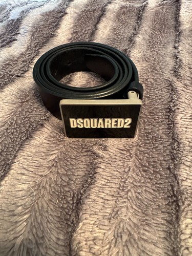 Dsquared men black logo belt - dsquared,