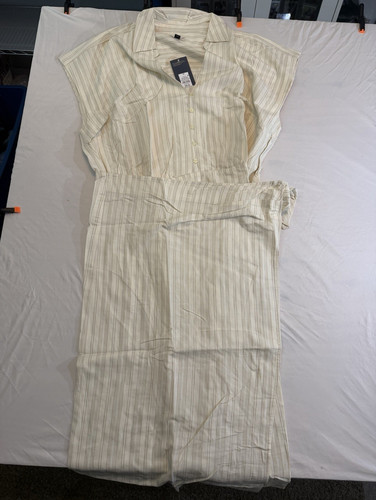 Universal thread cream striped - thread,