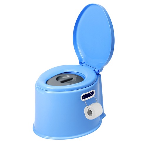 Blue large portable toilet - 6l,