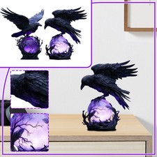 Christmas Gothic LED Light Mystical Glowing Sphere Sculpture Night Lamp Ornament