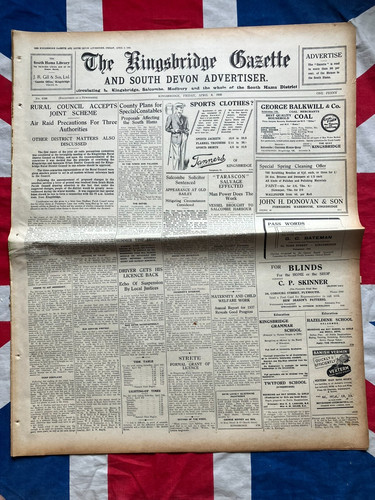 1938 kingsbridge south devon - kingsbridge,