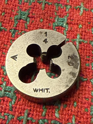 20 whitworth die - 1/4, round