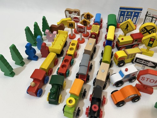 Trains trees trucks carriages - trees,