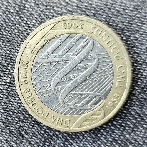 Two pounds coin dna double - two,