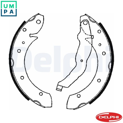 Brake shoe set ls1634 - brake,