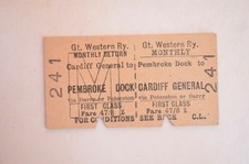 Railway Ticket GWR Cardiff