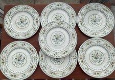 Royal Doulton vintage Provençal Round Dinner Plates x 7 