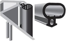 6m Black Rubber UPVC Seal for
