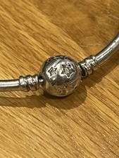 Genuine Pandora Silver Moments Stars Galaxy Bangle Ltd Edition 19cm S925 ALE VGC