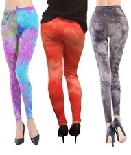 Womens tie-dye Colour Leggings