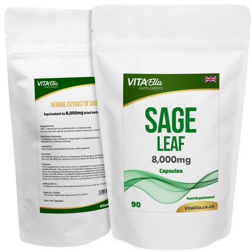 Sage leaf 000mg capsules - 8,000mg,