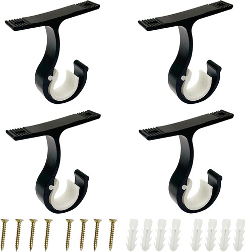 Pack curtain pole brackets - pole,