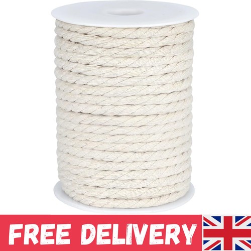 6mm cotton macrame cord 30m - 6mm,