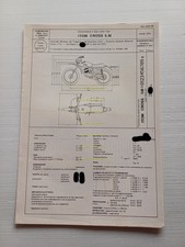 1974 Itom 50 Cross 5M Facsimile Original Approval Board DGM Motorization