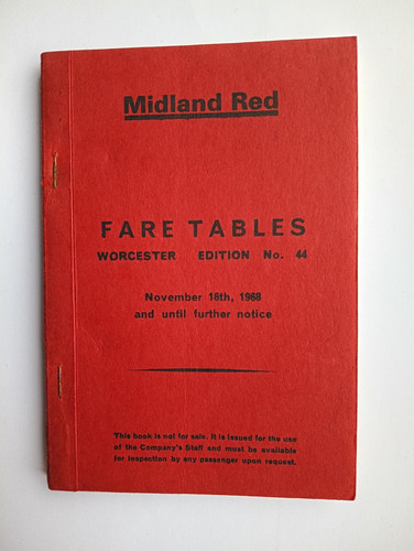 1968 midland red bus - 1968, fare