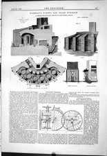 Old 1878 Rickman Gas Glass Furnace Pellatt Strange Tricycle Hay Press Victorian