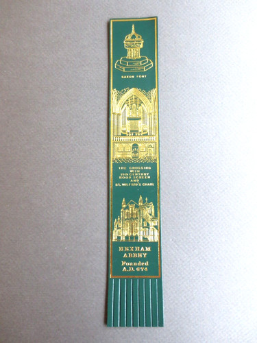 Leather bookmark hexham abbey - hexham,