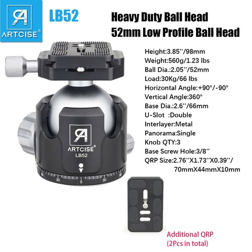 Low profile ball head heavy - profile,