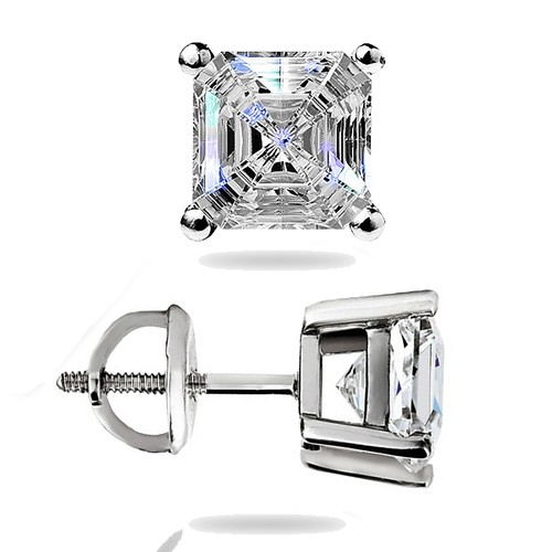 Asscher cut solitaire - 1.50,