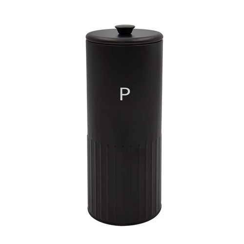 Pasta tin metal black round - tin,