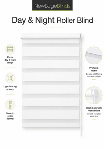 White day night roller blind - roller,