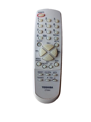 Toshiba 844 remote - toshiba, ct-844