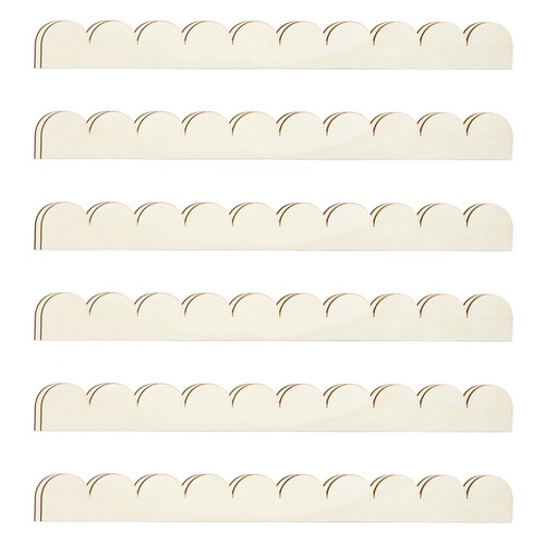 Wood scalloped trim - wood, –