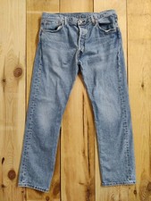 LEVI'S 501 JEAN BLUE W36 L30 DENIM ORIGINAL VINTAGE PREMIUM STRAIGHT BIG E 36X30