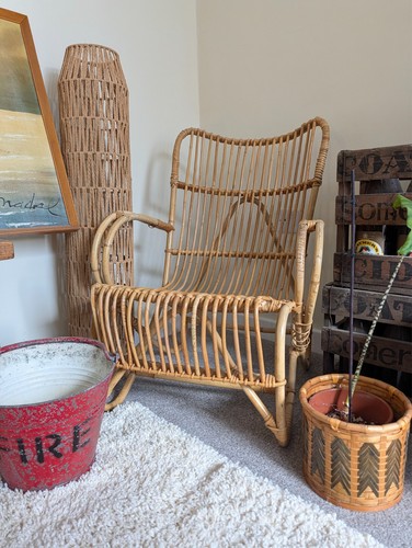 Stylish bamboo and rattan mid - and,