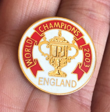 RARE ENGLAND RUGBY UNION WORLD CHAMPIONS 2003  ENAMEL PIN BADGE