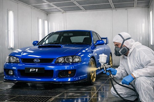 Exterior paint respray service
