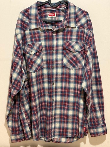 Wrangler flannel shirt mens - flannel,