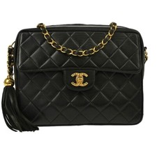 Chanel Black Lambskin Camera