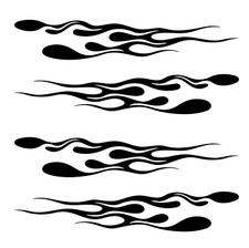 Flame Decal Tribal Flame