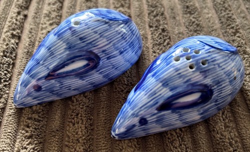 Hand painted blue and white