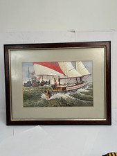 Norman Thelwell Limited Edition Framed Sailing Print Yacht Boat Round The World
