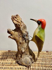 Vintage Green Woodpecker ~