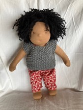 Organic Handmade Steiner Waldorf Doll Soft Toy 14"/35cm