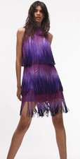 Topshop Ombré Fringe Mini
