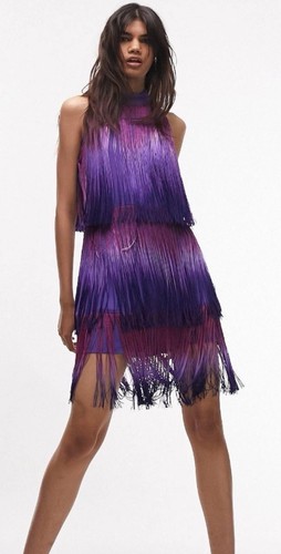 Topshop ombré fringe - ombré, mini